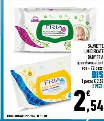 Conad Fria Salviette Umidificate Baby offerta