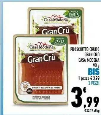 Conad Casa Modena Prosciutto Crudo Gran Cru offerta