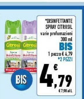 Conad Citrosil Disinfettante Spray offerta