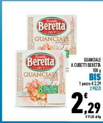 Conad Beretta Guanciale A Cubetti offerta