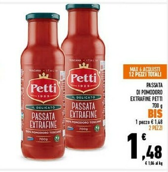 Conad Petti Passata Di Pomodoro Extrafine offerta