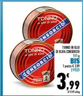 Conad Consorcio Tonno In Olio Di Oliva offerta