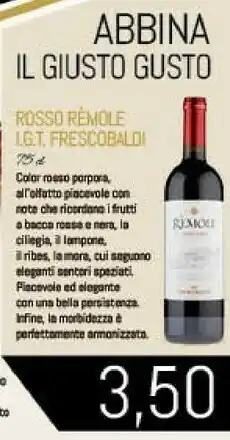 Conad Frescobaldi Rosso Remole offerta