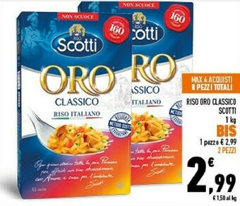 Conad Scotti Riso Oro Classico offerta