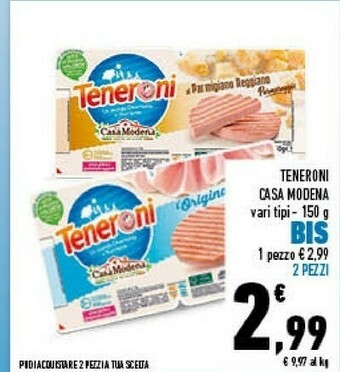 Conad Casa Modena Teneroni L'Originale 150 G(ml) offerta