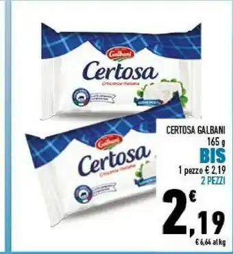 Conad Galbani Certosa 165 G(ml) offerta