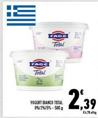 Conad Fage Yogurt Bianco Total offerta