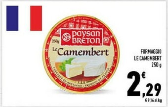 Conad Paysan breton Le Camembert 250 G(ml) offerta