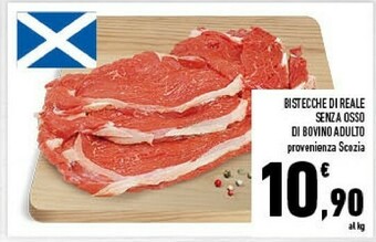 Conad Bistecche Di Reale Senza Osso Di Bovino Adulto offerta