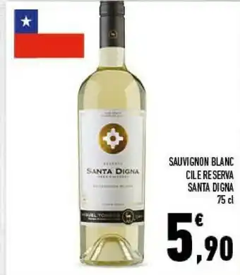 Conad Santa Digna Sauvignon Blanc Cile Reserva offerta