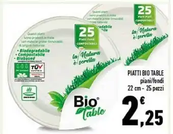 Conad Bio Table Piatti Piani/ Fondi offerta
