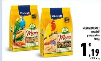 Conad Vitakraft Menu Canarini. Pappa Gallini offerta