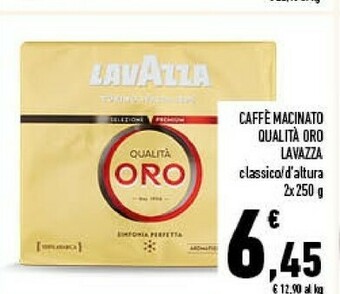 Conad Lavazza Caffe Macinato Qualita Oro offerta