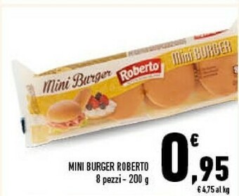 Conad Roberto - Mini Burger 200 G(ml) offerta