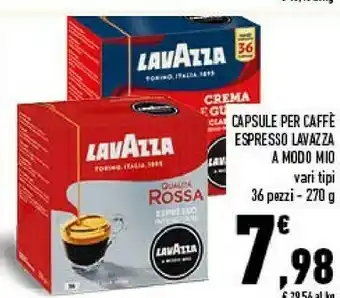 Conad Lavazza A Modo Mio Qualita Rossa Capsule Caffè 36 Pezzo(i) offerta