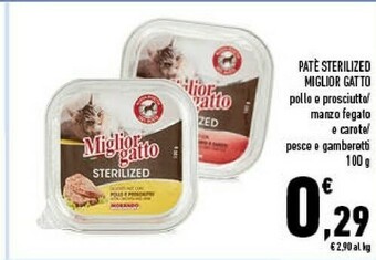 Conad Miglior Gatto Pate Sterilized offerta