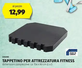 CRANE TAPPETINO PER ATTREZZATURA FITNESS
