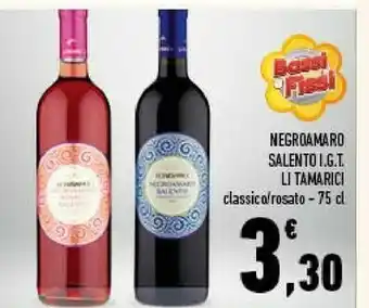 Conad Li tamarici Negroamaro Salento IGT offerta