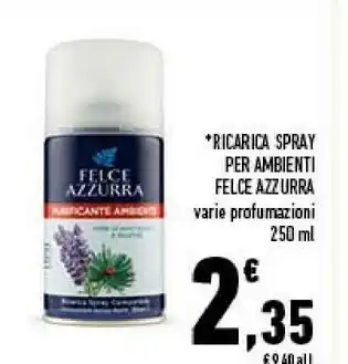 Conad Felce Azzurra Ricarica Spray Per Ambienti offerta