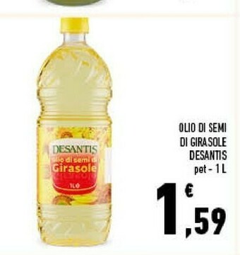 Conad Desantis Olio Di Semi Di Girasole 1000 G(ml) offerta