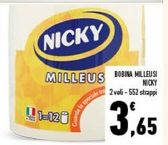 Conad Nicky Bobina Milleusi offerta