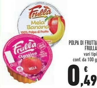Conad Frullà Mela Fresca 100% Polpa Di Frutta 100 G(ml) offerta