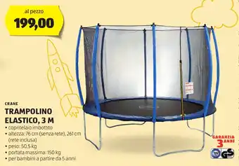 ALDI CRANE TRAMPOLINO ELASTICO, 3 M offerta