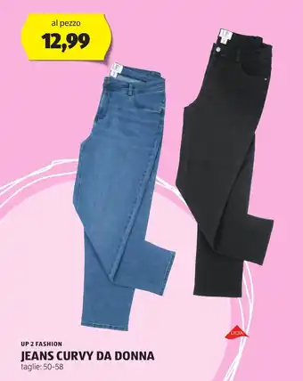 ALDI UP 2 FASHION JEANS CURVY DA DONNA offerta