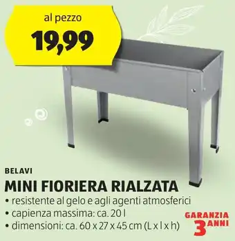 ALDI BELAVI MINI FIORIERA RIALZATA offerta