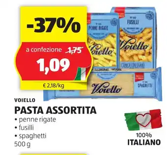 ALDI VOIELLO PASTA ASSORTITA 500 g offerta