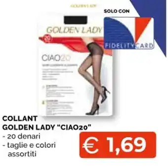 Mercatò Big COLLANT GOLDEN LADY "CIAO20" offerta