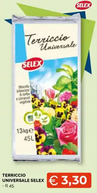 Mercatò Big TERRICCIO UNIVERSALE SELEX - lt 45 offerta