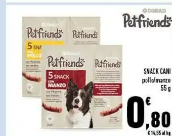 Conad Conad Snack Cani offerta