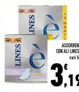 Conad Lines E' Assorbenti Con Ali offerta