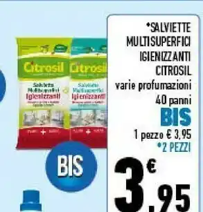 Conad Citrosil Salviette Multisuperfici Igienizzante offerta