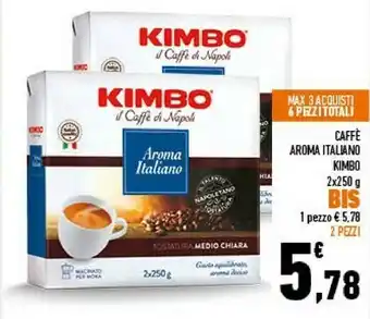 Conad Kimbo Caffè Aroma Italiano 500 G(ml) offerta