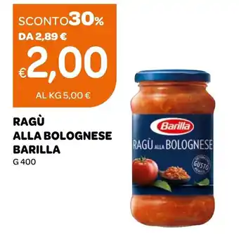 Ekom RAGÙ ALLA BOLOGNESE BARILLA G 400 offerta