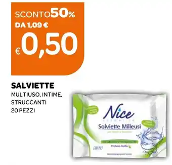 Ekom SALVIETTE MULTIUSO, INTIME, STRUCCANTI 20 PEZZI offerta