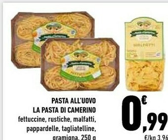 Conad La pasta di camerino Pasta all'uovo offerta