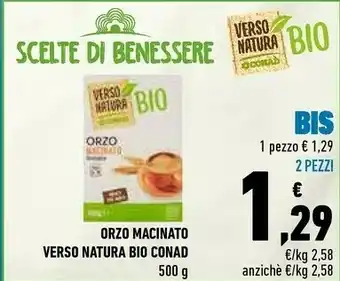 Conad Natura bio Orzo offerta