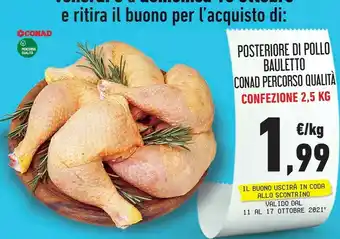 Conad Posteriore Di Pollo Bauletto offerta