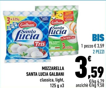 Conad Galbani Mozzarella offerta