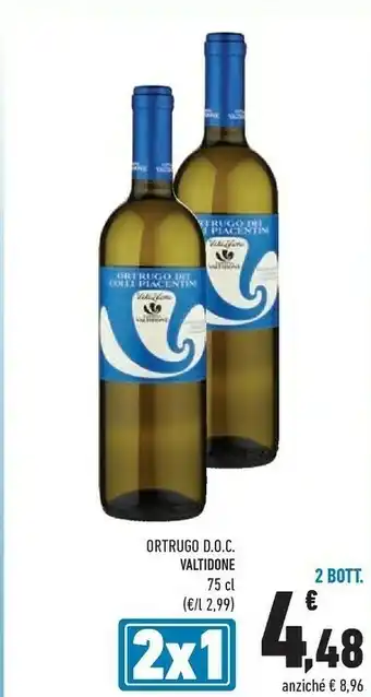 Conad Cantina valtidone Ortrugo offerta