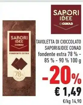 Conad Sapori Cioccolato offerta