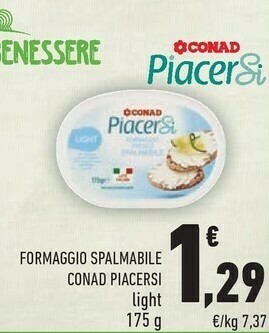 Conad Formaggio spalmabile offerta