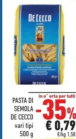 Conad De Cecco Pasta di semola offerta