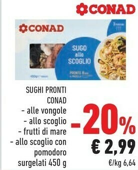 Conad Pesce surgelato offerta