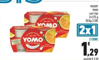 Conad Yomo Yogurt offerta