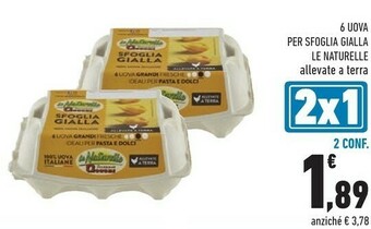 Conad Le Naturelle Uova offerta