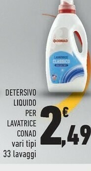 Conad Detersivo lavatrice offerta